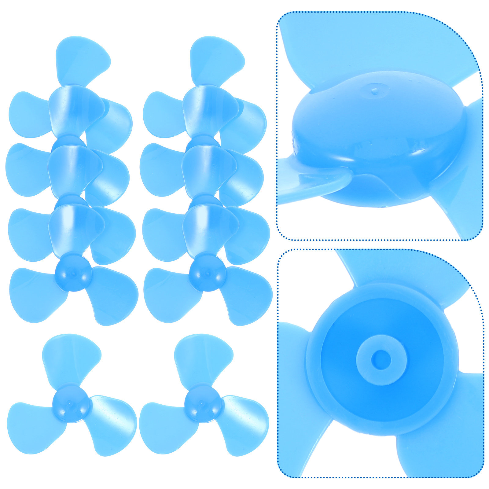 Science Project - 10Pcs Plastic Mini Fan Blades 3-Leaves