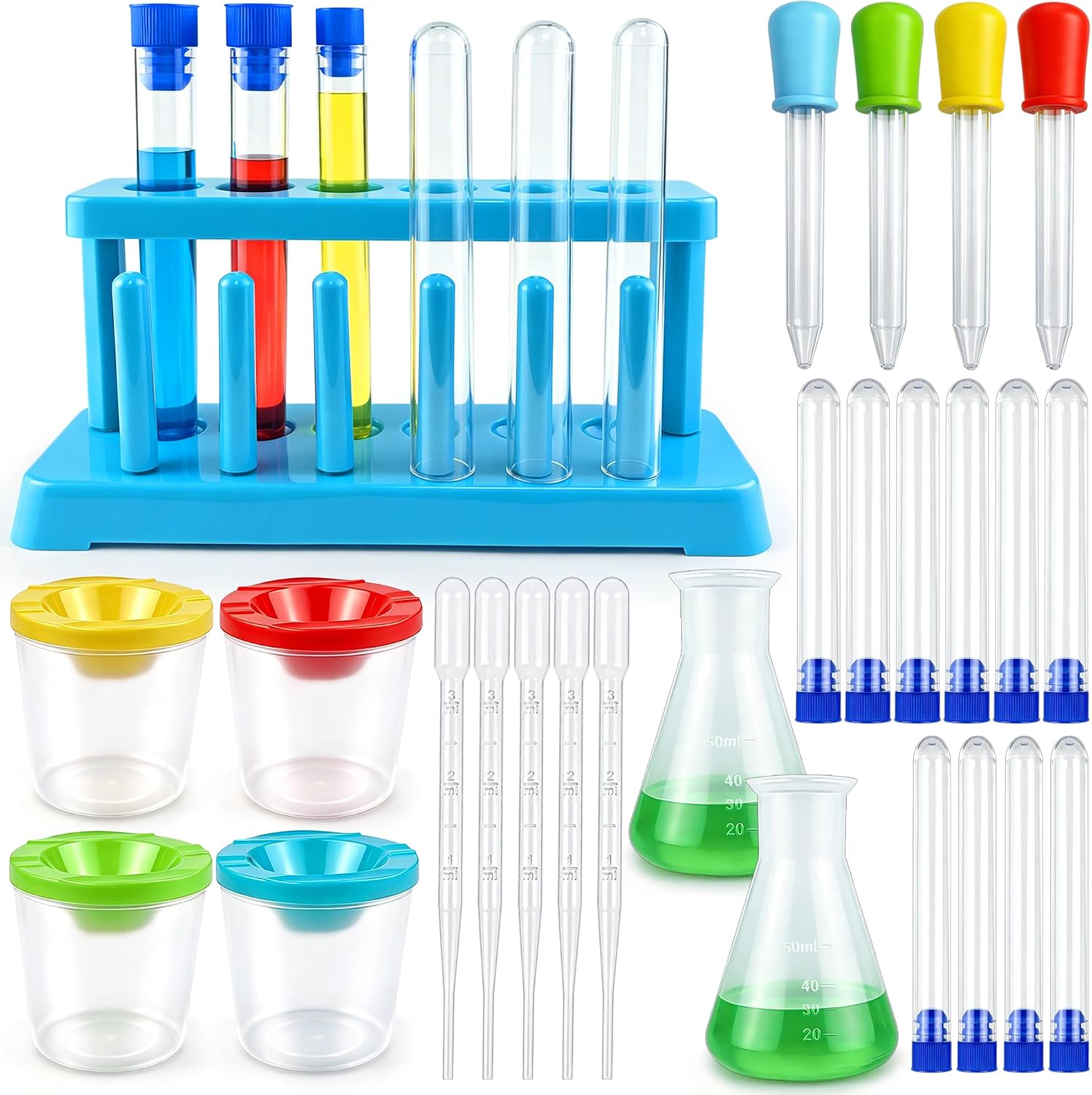 Chemistry Set Beginner - 26PCS Kids Science Experiment Kit, Plastic