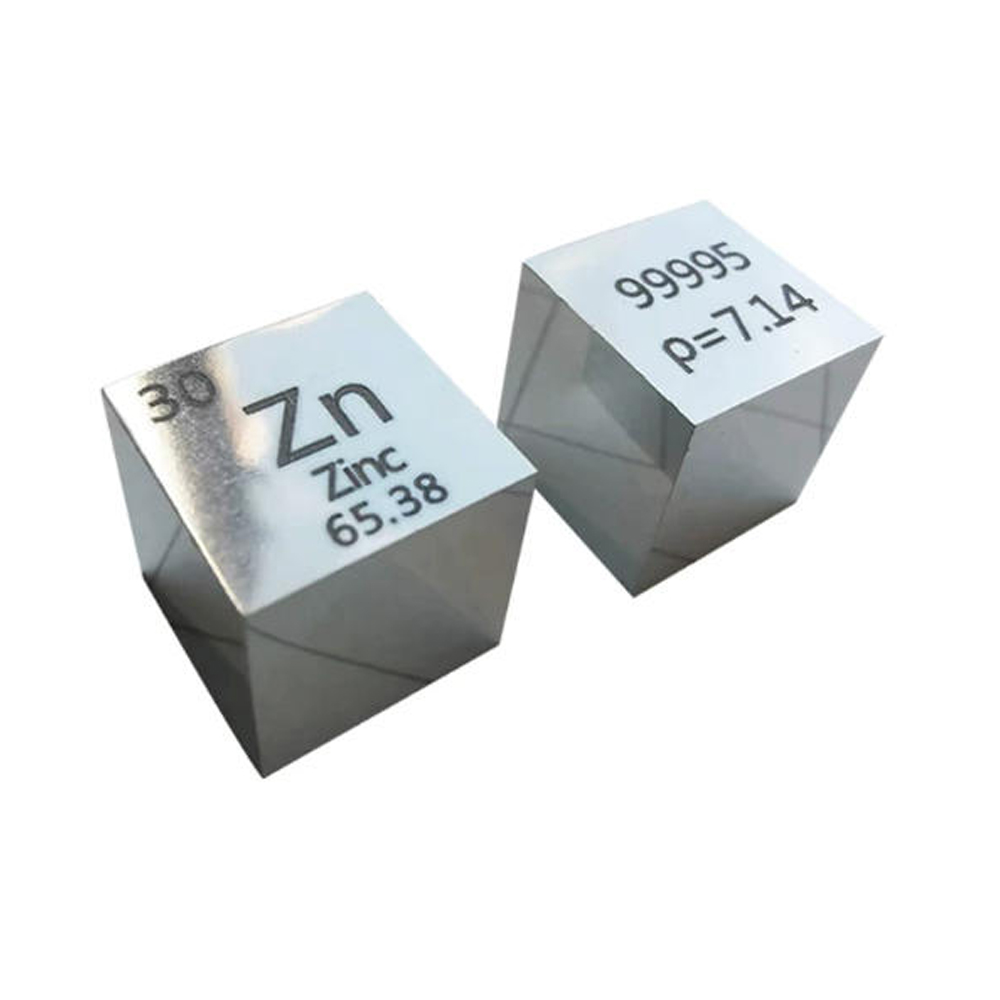 Science Toy - Zinc Metal Cube 10mm Pure Zn