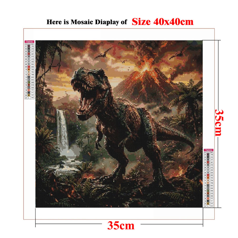 Diamond Painting Kit Ancient D - Volcano Kit Eruption review and price