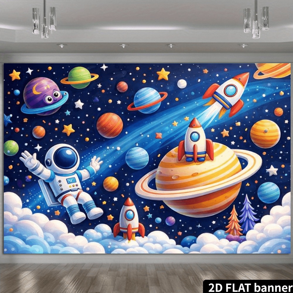 Vibrant Space Galaxy Astronaut - Science Nursery review and price